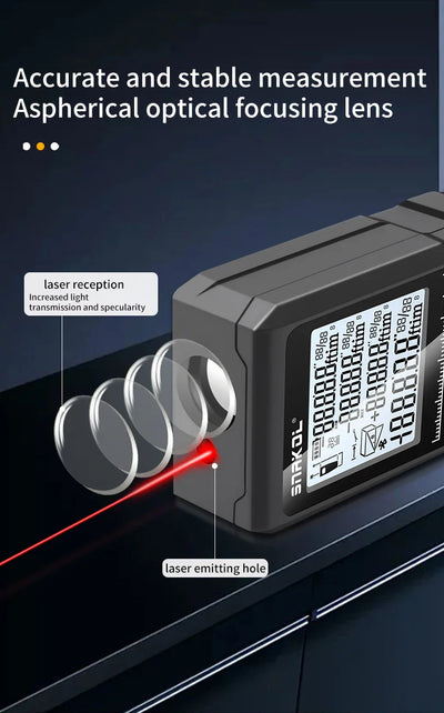 Precision Laser Distance Meter - Accurate and Compact Measuring Tool