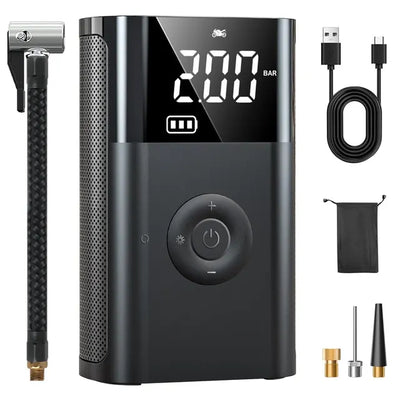 Compact High-Pressure Mini Air Compressor with Wireless Charging